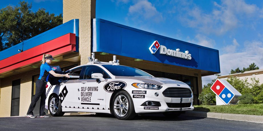 Domino’s and Ford team up for self-driving pizza delivery cars