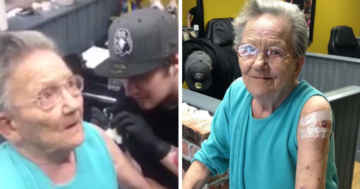 79-Year-Old Grandma Who Went Missing Was Found Getting Her First Tattoo